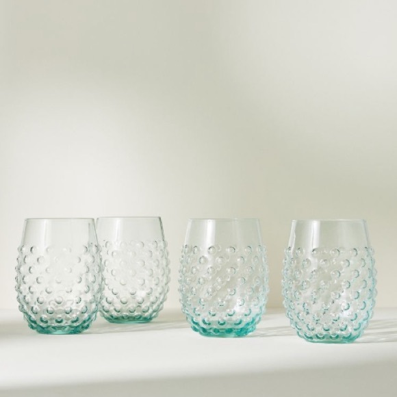Anthropologie Eva Hopnail Wine Glasses NWT - Picture 1 of 11